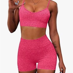 Pink Seamless Workout Set (S)